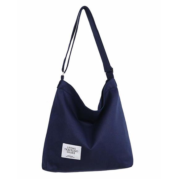 Retro Large Size Canvas Shoulder Bag Hobo Crossbody Handbag Casual C :< - Picture 1 of 6